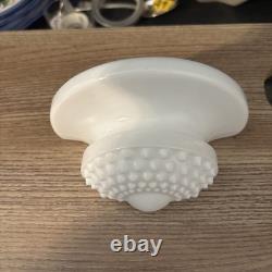 RARE! Vintage Fenton Lavabo White Milk Glass Hobnail Water Fountain Wall Planter