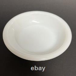 RARE Vintage Fire King White Milk Glass Set Of 10 Restaurant Small Bowls