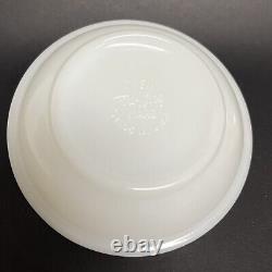 RARE Vintage Fire King White Milk Glass Set Of 10 Restaurant Small Bowls