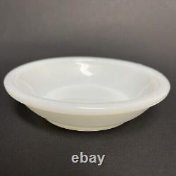 RARE Vintage Fire King White Milk Glass Set Of 10 Restaurant Small Bowls