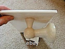 Rare Antique Porcelain & Milk Glass Bathroom Shelf & Soap Dish Victorian