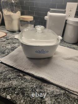 Rare Corning Ware Blue Cornflower Casserole Dish 2 1/2 Quart Vintage P-2-1/2-B