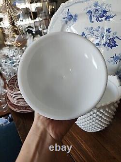 Rare Fenton 11× 7 Hobnail Milk Glass Cookie Jar