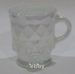 Rare Fire King USA KIMBERLY Iridescent Aurora Pearlized Lustre MUG Near perfect