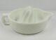 Rare Htf Vintage White Milk Glass Twisted Fleur De Lis Embossed Reamer Juicer