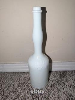 Rare LADY'S LEG SAZERAC Aromatic Bitters Bottle White Milk Glass