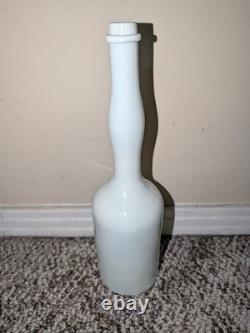 Rare LADY'S LEG SAZERAC Aromatic Bitters Bottle White Milk Glass