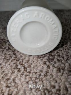 Rare LADY'S LEG SAZERAC Aromatic Bitters Bottle White Milk Glass