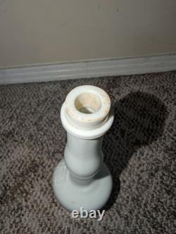 Rare LADY'S LEG SAZERAC Aromatic Bitters Bottle White Milk Glass