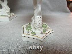 Rare Milk White Glass Charleton Berry Leaves Decoration Dolphin Stem Compotes