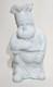 Rare Portieux Vallerysthal Opaline White Milkglass Chef Lidded Opalescent Jar