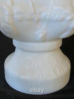 Rare Russian Romanov TSARINA ALEXANDRA BUST Legras Paris Opaline Milk Glass 1896