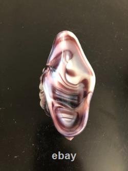 Rare Slag Challinor Taylor Milk Glass Fish Shell Salt Dip Dish