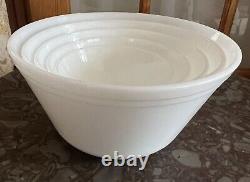 Rare & Vintage Federal Glass Mixing Bowls Set of 5 FREE SHIPPING NO Chips EUC