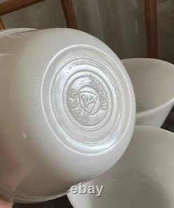 Rare & Vintage Federal Glass Mixing Bowls Set of 5 FREE SHIPPING NO Chips EUC