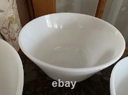 Rare & Vintage Federal Glass Mixing Bowls Set of 5 FREE SHIPPING NO Chips EUC