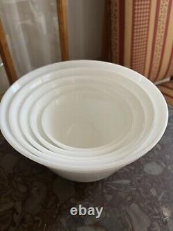 Rare & Vintage Federal Glass Mixing Bowls Set of 5 FREE SHIPPING NO Chips EUC