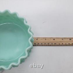 Rare Vintage Light Turquoise Hobnail Milk Glass Candy/powder Dish No LID