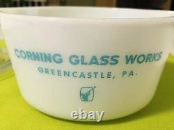 Rare Vintage Pyrex Corning Glass Works Greencastle PA 473 Casserole Dish with Lid