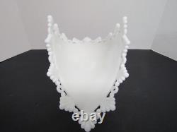 Rare Vintage Westmoreland White Milk Glass Ring and Petal Banana Boat 14 NICE