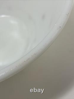 Rare Vtg Mckee White Milk Glass Red Polkadot Bell Shap Bowl Rare Vtg Mckee White Milk Glass Red Polkadot Bell Shap Bowl