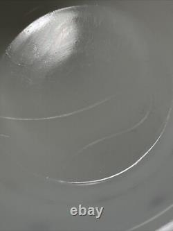 Rare Vtg Mckee White Milk Glass Red Polkadot Bell Shap Bowl