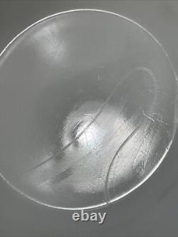 Rare Vtg Mckee White Milk Glass Red Polkadot Bell Shap Bowl