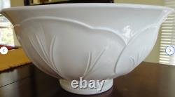 Rear Vintage Colony Milk Glass Punch Bowl Set