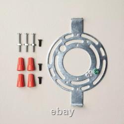 Reeded Milk Glass 2-Bulb Vanity Wall Sconce Black Finish Hearth & HandT