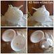Robin With Glass Eyes Antique/vintage Milk Glass Covered Dish