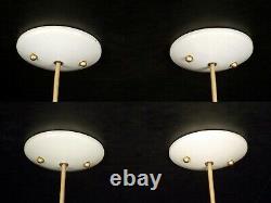 SET 4 Antique 1890s White Milk Glass Shade Pendant Light Ceiling Fixtures 2-PAIR