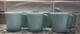 Six 6 Fire King Vintage Delphite Turquoise Blue D Handle Mugs Euc #1