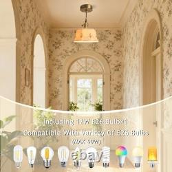 SIYGANK Vintage Ceramic Pendant Light Kitchen Island White Milk 16 × 20 cm, A