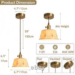 SIYGANK Vintage Ceramic Pendant Light Kitchen Island White Milk 16 × 20 cm, A