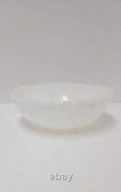 SO Rare 8 3/8 Milk White, Bubble, Lg. Berry Bowl, Only made 1959-1960
