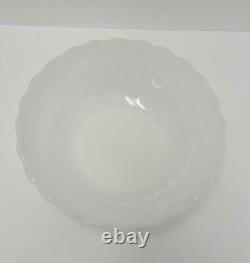 SO Rare 8 3/8 Milk White, Bubble, Lg. Berry Bowl, Only made 1959-1960