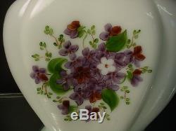 Scarce Phoenix Consolidated Glass 1326 Violet Milk Glass Pillow Vase Regent Line