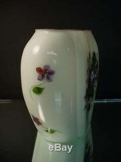 Scarce Phoenix Consolidated Glass 1326 Violet Milk Glass Pillow Vase Regent Line