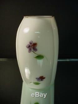 Scarce Phoenix Consolidated Glass 1326 Violet Milk Glass Pillow Vase Regent Line