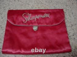 Schiaparelli Signed Vintage Set Schiaparelli Hot Pink With Jewelry Bag