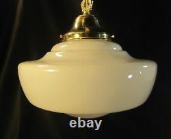 School House Chandelier Pendant Antique Globe (2 Available) Matching 12 in Diam