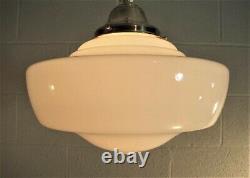 School House Chandelier Pendant Antique Globe (2 Available) Matching 12 in Diam