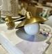 Serena & Lily Marine Outdoor Sconce-brass/white Milk Glass