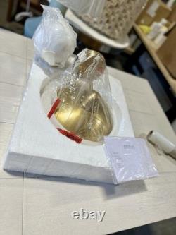 Serena & Lily Marine Outdoor Sconce-Brass/White Milk Glass