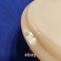 Set Of 2 Vintage Anchor Hocking Fire King Tulip Ivory Jar with Lid & Pyrex Bowl