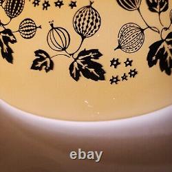 Set Of 3 Vintage Pyrex Gooseberry Yellow Black White 444,443,442 Cinderella Bowl