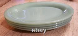 Set Of 4 Vintage FIRE KING Oval Jadeite Restaurant Ware Platters11 1/2 x 8