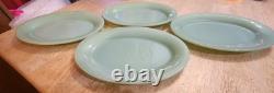 Set Of 4 Vintage FIRE KING Oval Jadeite Restaurant Ware Platters11 1/2 x 8