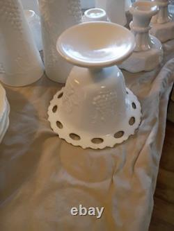 Set Of Vintage Indiana Milk Glass