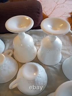 Set Of Vintage Indiana Milk Glass